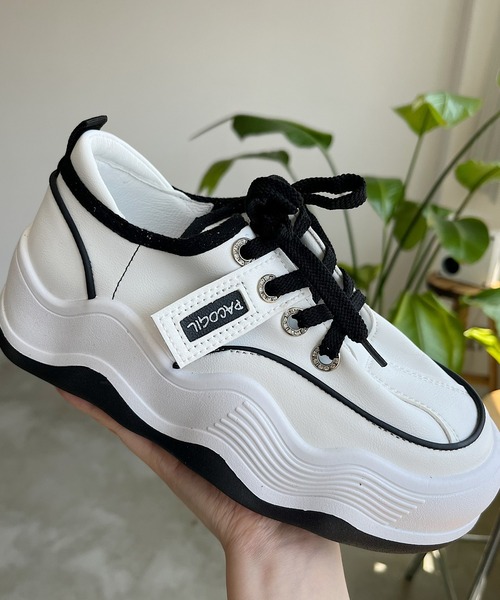 セール】なみなみソールモノトーンスニーカー（スニーカー）｜Nana