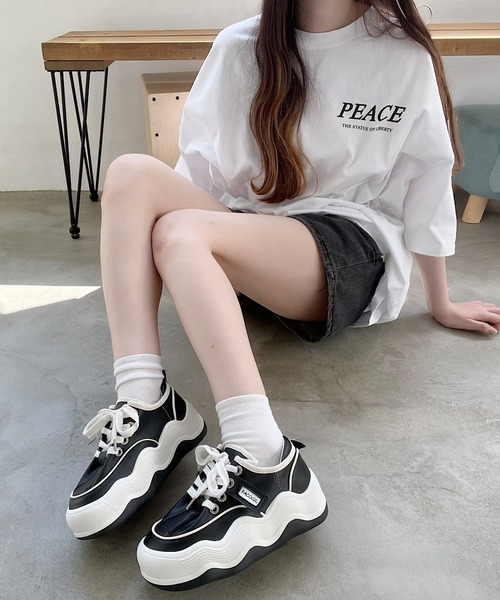 なな セール】なみなみソールモノトーンスニーカー（スニーカー）｜Nana