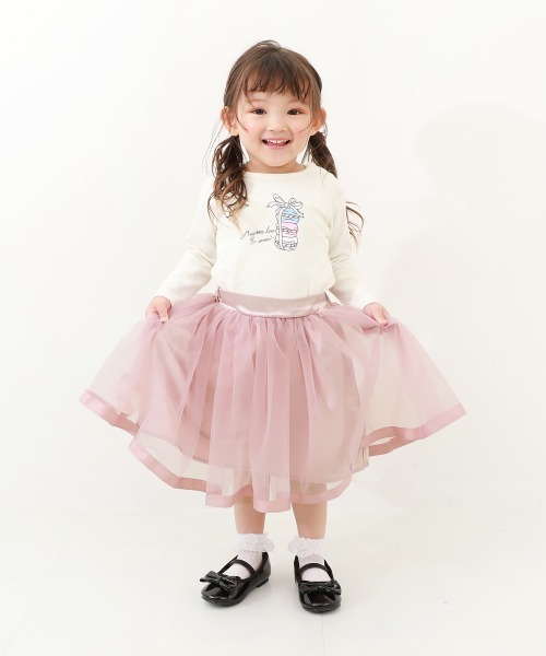 devirock(デビロック)の「フォーマル ベビー ガールズ ロンパース 3点セット(ドレス・キッズ・アイボリー/ピンク系3・70cm/80cm)」の4枚目の写真