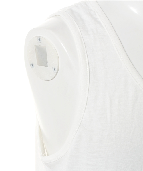 WEGO(ウィゴー)の「WEGO/サイドスリットロングタンクトップ(タンクトップ・メンズ・ホワイト/杢グレー・MEDIUM/LARGE)」の6枚目の写真