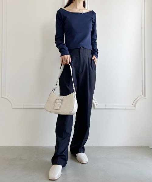 wears(ウェアーズ)の「べルトショルダーミニバッグ(ショルダーバッグ・レディース・アイボリー/ブラック/シルバー・FREE)」の13枚目の写真
