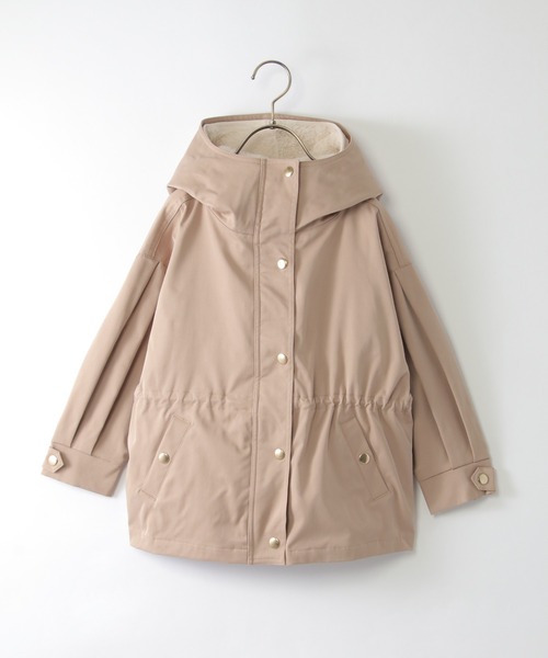 ikka（イッカ）の「【親子コーデ】ファーライナー3WAYマウンテンパーカー（120~160cm）（マウンテンパーカー・キッズ・ベージュ/ネイビー・140/160/130/150/120）」の5枚目の写真