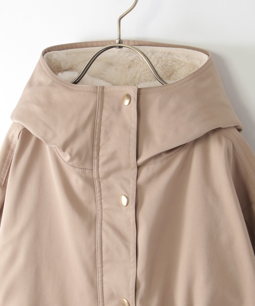 ikka（イッカ）の「【親子コーデ】ファーライナー3WAYマウンテンパーカー（120~160cm）（マウンテンパーカー・キッズ・ベージュ/ネイビー・140/160/130/150/120）」の10枚目の写真