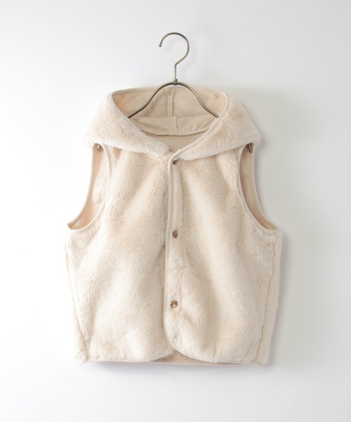 ikka（イッカ）の「【親子コーデ】ファーライナー3WAYマウンテンパーカー（120~160cm）（マウンテンパーカー・キッズ・ベージュ/ネイビー・140/160/130/150/120）」の19枚目の写真