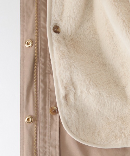 ikka（イッカ）の「【親子コーデ】ファーライナー3WAYマウンテンパーカー（120~160cm）（マウンテンパーカー・キッズ・ベージュ/ネイビー・140/160/130/150/120）」の21枚目の写真