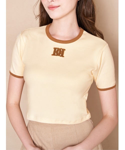 Darich（ダーリッチ）の「DDサガラショートトップス（Tシャツ/カットソー・レディース・アイボリー/サックスブルー/ブラック・FREE）」の15枚目の写真