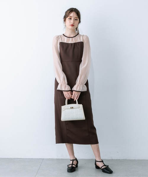 OLIVE des OLIVE（オリーブデオリーブ）の「バーキン風ミニバッグ　1032120080（ショルダーバッグ・レディース・オフホワイト/ブラック/ピンク・FREE）」の7枚目の写真