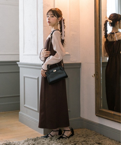 OLIVE des OLIVE（オリーブデオリーブ）の「バーキン風ミニバッグ　1032120080（ショルダーバッグ・レディース・オフホワイト/ブラック/ピンク・FREE）」の10枚目の写真