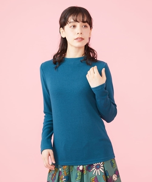 Jocomomola（ホコモモラ）の「30color ボトルネックカットソー（Tシャツ/カットソー・レディース・アイボリー/ブラック/スモークピンク/ライトブルー/ブルーグリーン/ピンク/レッド/グリーン/ボルドー/マスタード/ミント/パープル/ネイビー/ライトパープル/ベージュ・40）」の8枚目の写真