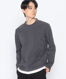 エッセンシャルコットン フェイクレイヤード ロングスリーブ ジャケットTシャツ