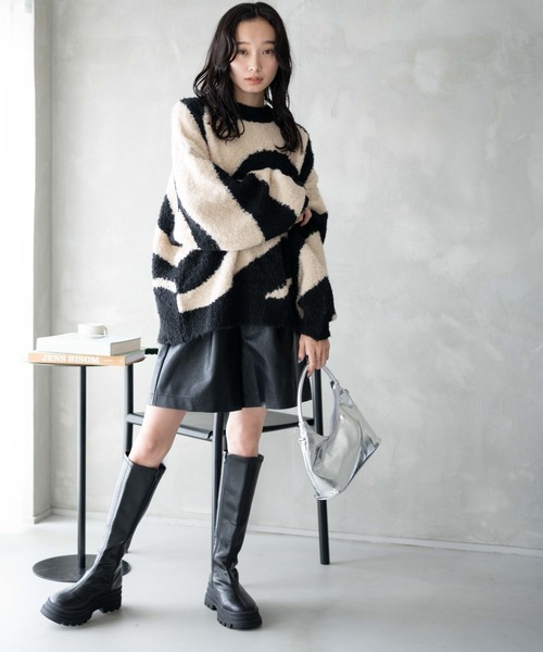 WEGO（ウィゴー）の「WEGO/幾何学柄ニットプルオーバー（ニット/セーター・レディース・その他1/その他2/その他3・FREE）」の17枚目の写真