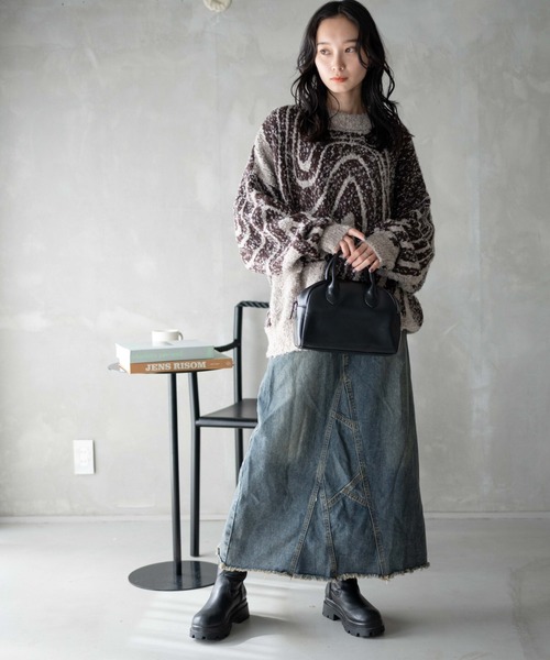 WEGO（ウィゴー）の「WEGO/幾何学柄ニットプルオーバー（ニット/セーター・レディース・その他1/その他2/その他3・FREE）」の6枚目の写真