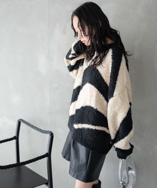 WEGO（ウィゴー）の「WEGO/幾何学柄ニットプルオーバー（ニット/セーター・レディース・その他1/その他2/その他3・FREE）」の18枚目の写真