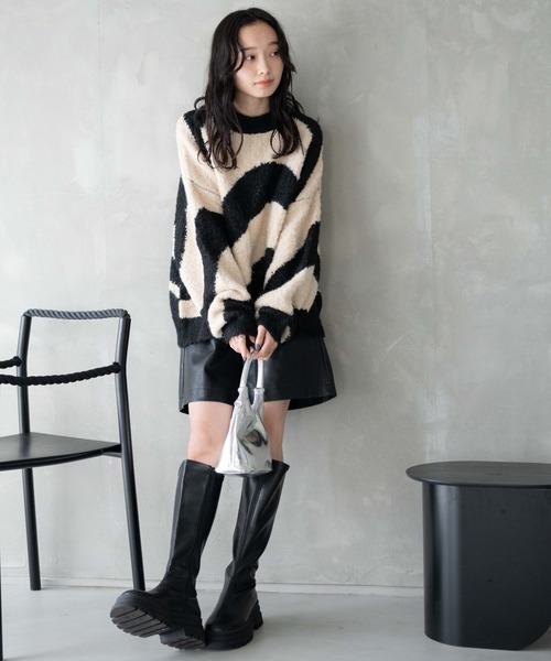 WEGO（ウィゴー）の「WEGO/幾何学柄ニットプルオーバー（ニット/セーター・レディース・その他1/その他2/その他3・FREE）」の21枚目の写真