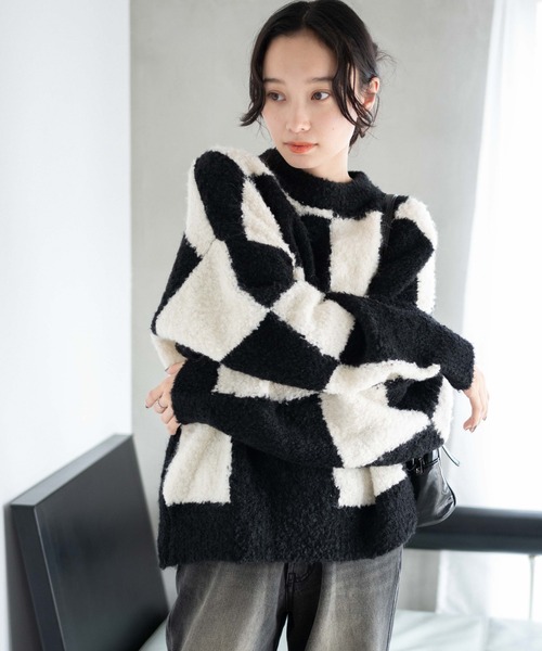 WEGO（ウィゴー）の「WEGO/幾何学柄ニットプルオーバー（ニット/セーター・レディース・その他1/その他2/その他3・FREE）」の16枚目の写真