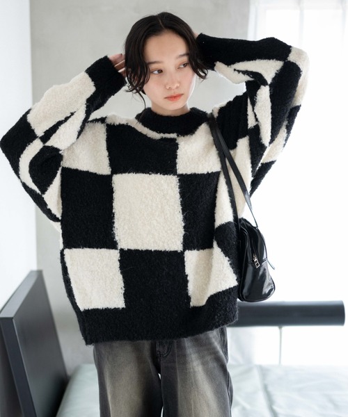 WEGO（ウィゴー）の「WEGO/幾何学柄ニットプルオーバー（ニット/セーター・レディース・その他1/その他2/その他3・FREE）」の14枚目の写真