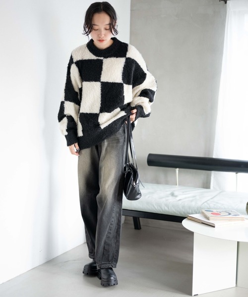 WEGO（ウィゴー）の「WEGO/幾何学柄ニットプルオーバー（ニット/セーター・レディース・その他1/その他2/その他3・FREE）」の10枚目の写真