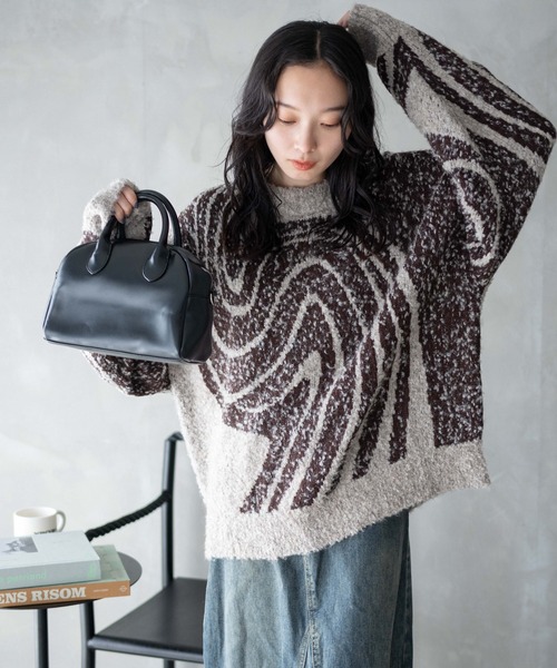 WEGO（ウィゴー）の「WEGO/幾何学柄ニットプルオーバー（ニット/セーター・レディース・その他1/その他2/その他3・FREE）」の19枚目の写真