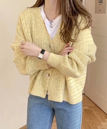 ドロップショルダーカーディガン