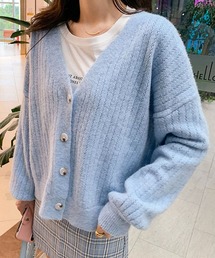 ドロップショルダーカーディガン