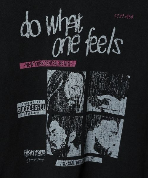 JEANASIS（ジーナシス）の「ビンテージプリントLS TEE/983809（Tシャツ/カットソー・レディース・イエロー/ホワイト/ブラック・FREE）」の11枚目の写真