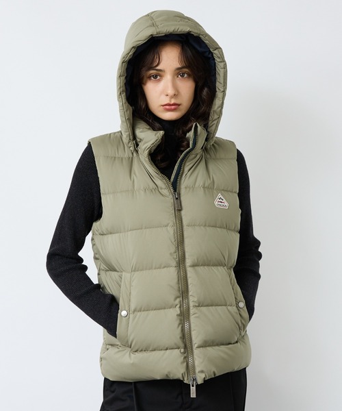 Pyrenex（ピレネックス）の「【PYRENEX / ピレネックス】SPOUTNIC VEST HOODE / スプートニック ダウンベスト（ダウンベスト・レディース・ブラック/ネイビー/グレイッシュベージュ/カーキ・38/40/42/36）」の10枚目の写真