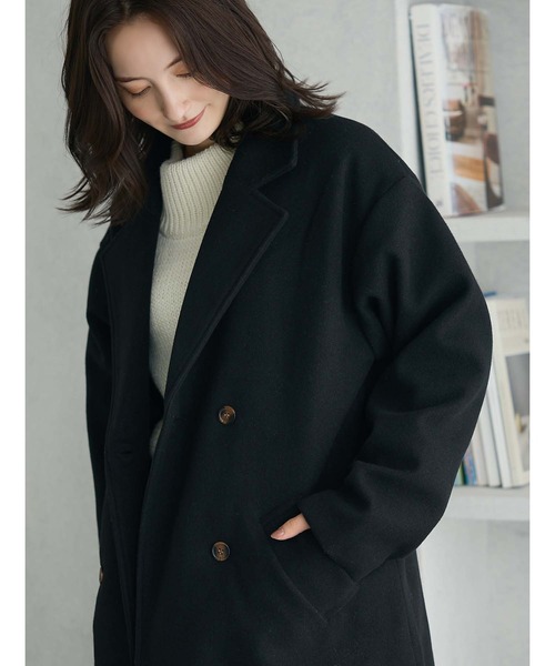 fifth(フィフス)の「ダブルチェスターコート(チェスターコート・レディース・ベージュ/ブラック・M)」の13枚目の写真