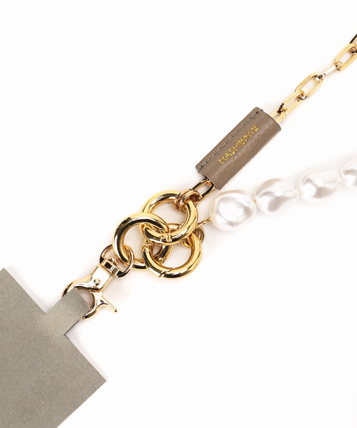 HASHIBAMI（ハシバミ）の「≪追加≫【HASHIBAMI / ハシバミ】別注パールチェーンモバイルストラップ（スマホグッズ・レディース・ゴールド・FREE）」の10枚目の写真