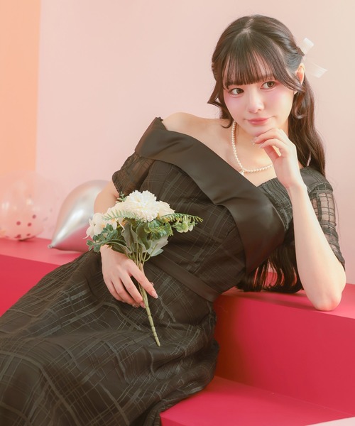 アクカ シアーショルダードレス ワンピース 発表会 表彰 セレブ 高級 美ライン jy8301681_10.jpg