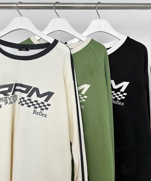 韓国ファッション RPNレーシングデザインスウェットゲームシャツ