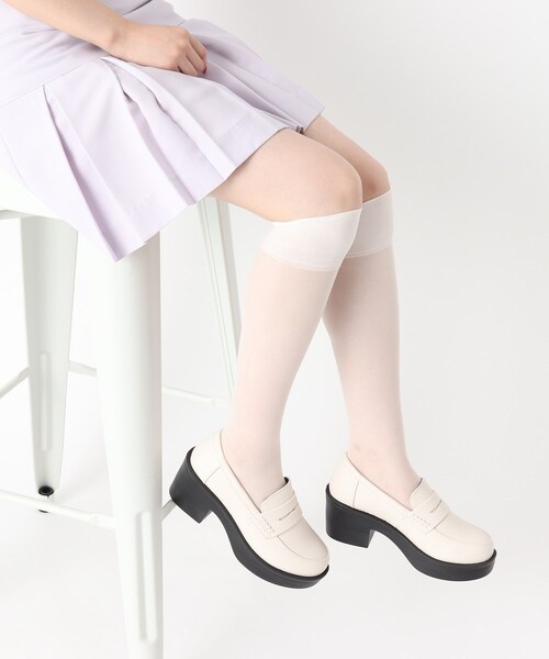 cs T&P（シーエスティーアンドピー）の「◆厚底ローファー（パンプス・レディース・ブラック系1/アイボリー/ブラック・S/M/L/LL）」の19枚目の写真