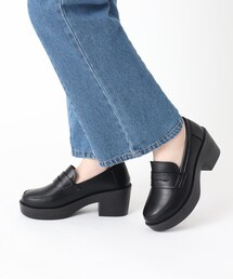 ◆厚底ローファー