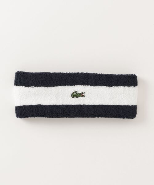 LACOSTE（ラコステ）の「LACOSTE/ラコステ LINE HAIRBAND ヘアバンド（ヘアバンド・メンズ・グリーン/マルチ/ネイビー・FREE）」の3枚目の写真