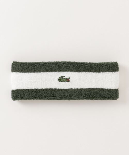 LACOSTE（ラコステ）の「LACOSTE/ラコステ LINE HAIRBAND ヘアバンド（ヘアバンド・メンズ・グリーン/マルチ/ネイビー・FREE）」の2枚目の写真