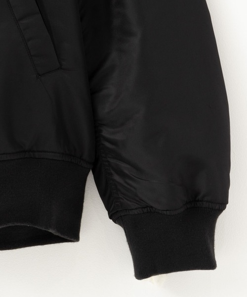 NAVY（ネイビー）の「リバーシブルMA-1ミリタリーブルゾン（MA-1・メンズ・ネイビー/カーキ/ブラック・M/L/XL）」の10枚目の写真