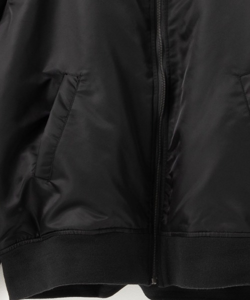 NAVY（ネイビー）の「リバーシブルMA-1ミリタリーブルゾン（MA-1・メンズ・ネイビー/カーキ/ブラック・M/L/XL）」の8枚目の写真