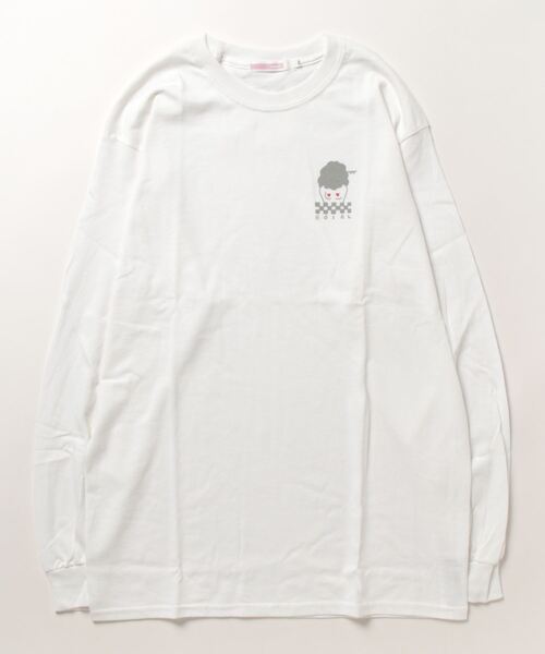 roial（ロイアル）の「DESIGN TEE/ROIAL(ロイアル)長袖ロンT（Tシャツ/カットソー・レディース・ホワイト/ブラック/イエロー・SMALL/MEDIUM）」の2枚目の写真