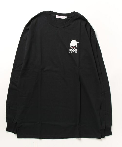 roial（ロイアル）の「DESIGN TEE/ROIAL(ロイアル)長袖ロンT（Tシャツ/カットソー・レディース・ホワイト/ブラック/イエロー・SMALL/MEDIUM）」の3枚目の写真