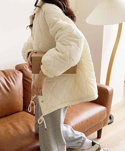 セール】裏地ボア中綿ジャケット（ダウンジャケット/コート）｜frunco