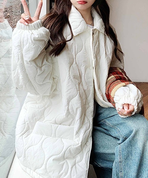 セール】裏地ボア中綿ジャケット（ダウンジャケット/コート）｜frunco