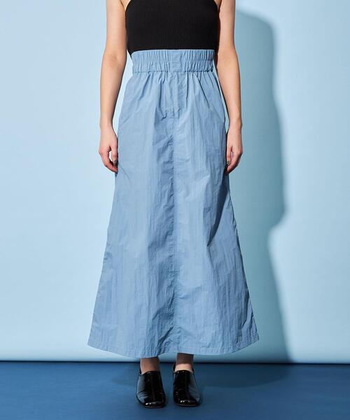 CITEN（シテン）の「＜CITEN＞シャカシャカ シンプル マキシスカート（スカート・レディース・コバルトブルー/ブラック・S/M）」の12枚目の写真