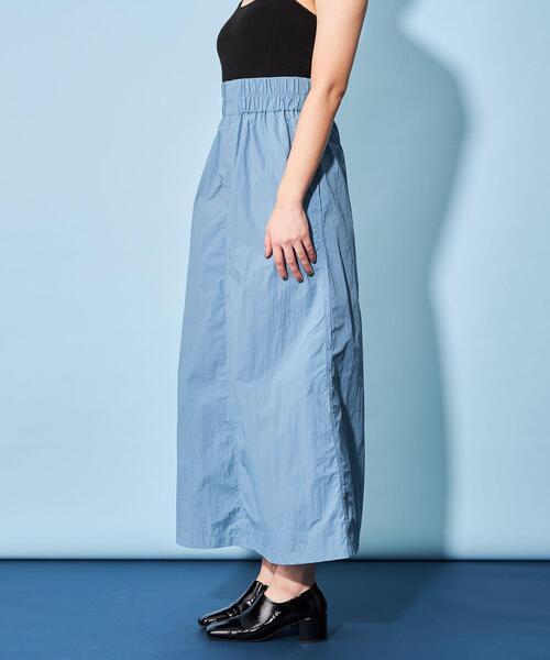 CITEN（シテン）の「＜CITEN＞シャカシャカ シンプル マキシスカート（スカート・レディース・コバルトブルー/ブラック・S/M）」の13枚目の写真