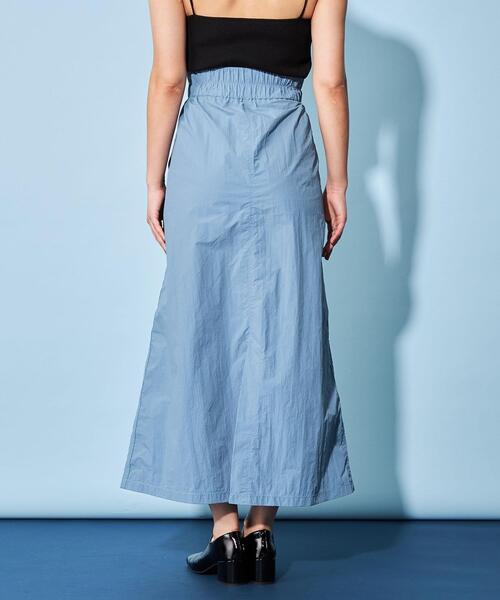 CITEN（シテン）の「＜CITEN＞シャカシャカ シンプル マキシスカート（スカート・レディース・コバルトブルー/ブラック・S/M）」の14枚目の写真