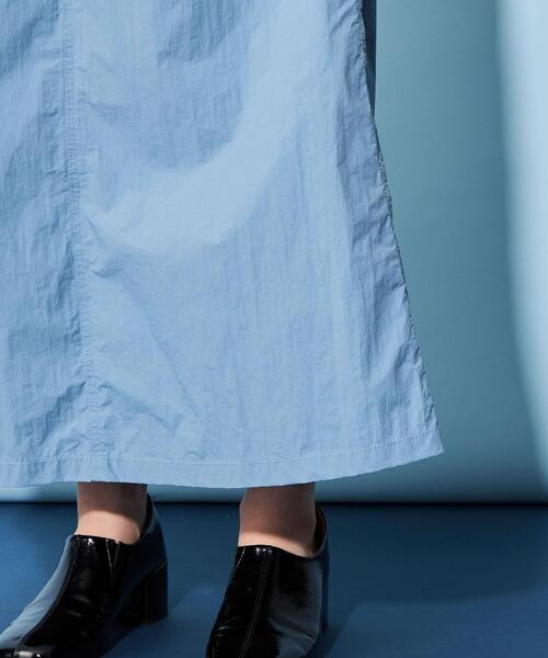 CITEN（シテン）の「＜CITEN＞シャカシャカ シンプル マキシスカート（スカート・レディース・コバルトブルー/ブラック・S/M）」の7枚目の写真