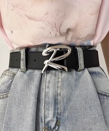 .KOM | 『.KOM/ドットケーオーエム』デザインバックルフェイクレザーベルト(ベルト)