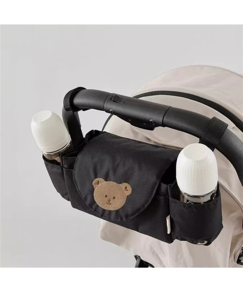 lit.Cy(リットシー)の「大容量 ベビーカーバッグ オーガナイザー(ベビーカー/ベビーカー用品・レディース・ブラック系その他/ブラック/ホワイト系その他/オフホワイト・FREE)」の8枚目の写真