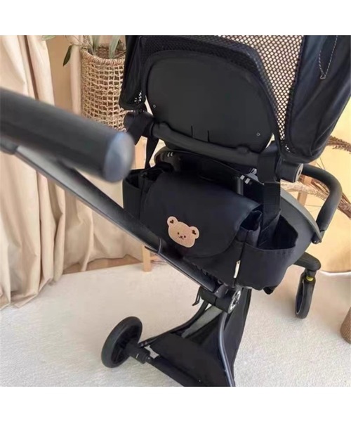 lit.Cy(リットシー)の「大容量 ベビーカーバッグ オーガナイザー(ベビーカー/ベビーカー用品・レディース・ブラック系その他/ブラック/ホワイト系その他/オフホワイト・FREE)」の5枚目の写真