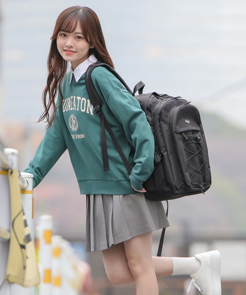 Honeys（ハニーズ）の「ミニプリーツスカート（スカート・レディース・杢グレー/アイボリー/ブラック/ライトグレー・SS/S/M/L/LL）」の18枚目の写真