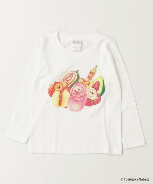 ベアフット Tシャツ こびとづかん 】 キッズロングTシャツ KIDS LONG TSHIRTS WNI（T
