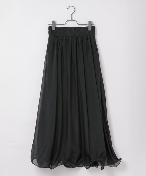 Heather(ヘザー)の「ボリュームオーガンジースカート 104187(スカート・レディース・アイボリー/ブラック/グレー・FREE)」の4枚目の写真